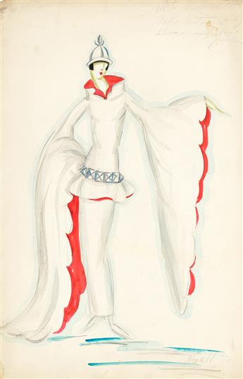 NORELL, NORMAN (1900-1972) Group of three costume designs.